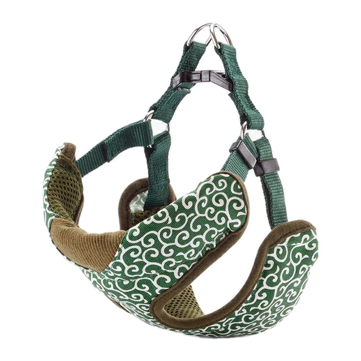 Petio Inumiyabi Karakusa Vest Harness, Size S (Green)