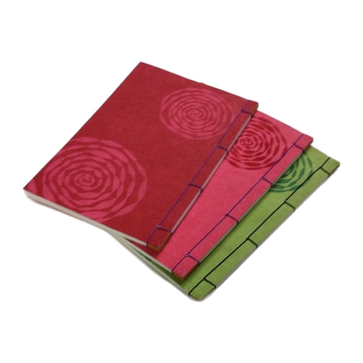 Unsodo Woodblock-Printed Japanese Stab-Bound Notebook
