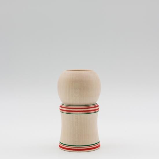 Unpainted Kokeshi Pen Holder with Lathe Lines