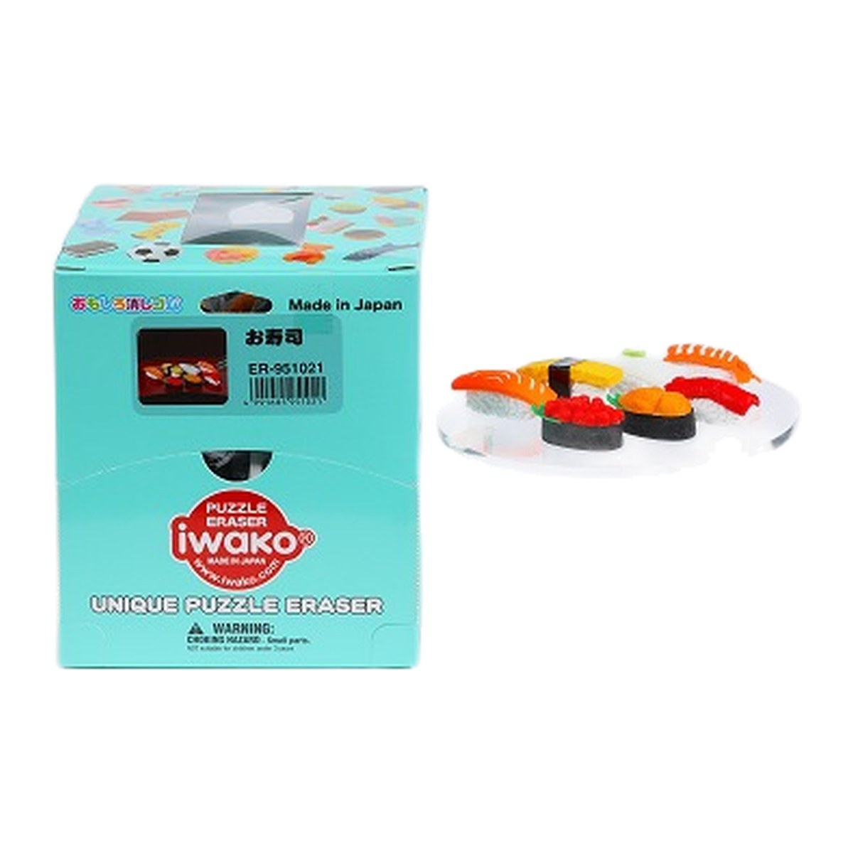 Iwako Sushi Erasers, Box of 60 (Made in Japan)