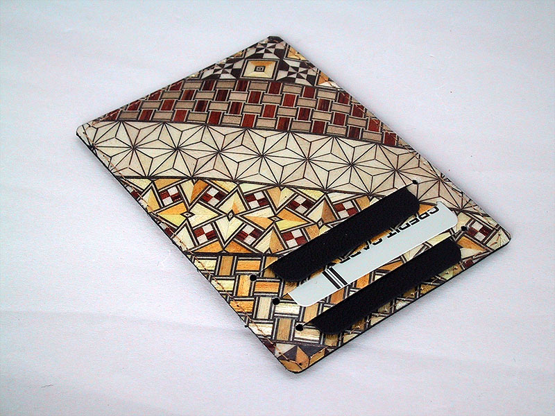 Hakone Yosegi Marquetry Card Pass Case