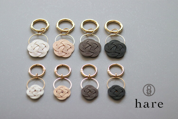 Hare Mizuhiki Plum-Knot Charm