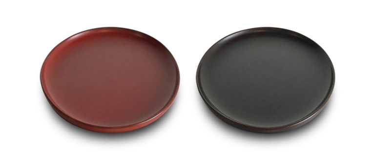 Japanese Lacquered Horse Chestnut Plate – 7 Sun